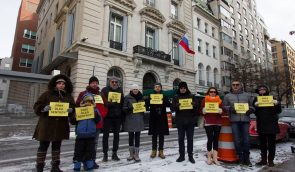 В Нью-Йорке требовали освободить Олега Сенцова