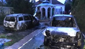 У Василькові підпалили два авто родини місцевого активіста