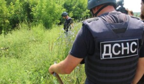 За шість днів сапери виявили біля КПВВ “Станиця Луганська” пів сотні вибухонебезпечних предметів