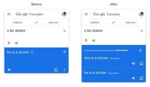 Google-перекладач дбатиме про ґендерну рівність