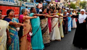 В Індії жінки утворили 620-кілометровий живий ланцюг, вимагаючи ґендерної рівності