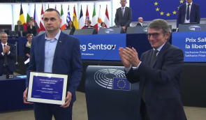 Під час вручення премії Сахарова Сенцов нагадав європарламентарям про політв’язнів