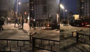 У Києві тітушки газом і пострілами розігнали людей, які протестували проти незаконного будівництва