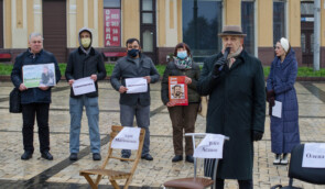 У Києві митці та правозахисники вимагали від Росії звільнення бранців Кремля