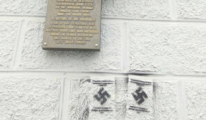 У Хмельницькому розмалювали свастиками пам’ятку, встановлену на місці єврейського гетто