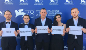 Перед прем’єрою фільму Сенцова у Венеції відбулася акція на підтримку бранців Кремля