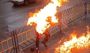 На Одещині чоловік підпалив себе під відділком поліції: каже про фабрикацію справи щодо нього