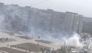 В Энергодаре российские военные разогнали мирный митинг стрельбой и минометными очередями