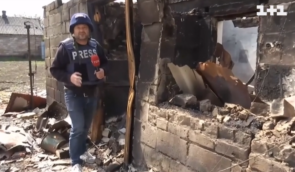 У Мар’їнці на Донеччині журналісти ТСН потрапили під обстріл касетними бомбами