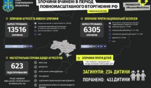 За почти три месяца полномасштабной войны с РФ в Украине зафиксировали около 20 тысяч преступлений
