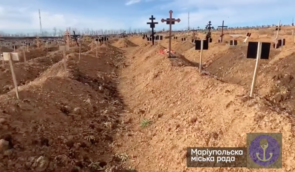 Посадовці показали, як виглядає кладовище з півтора тисячами нових могил під Маріуполем