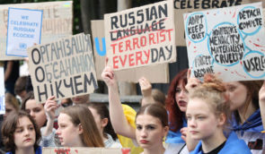 У столиці біля Офісу ООН відбувається акція протесту: вимагають виключити Росію з організації