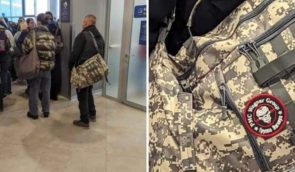 У Литві чоловіка не пустили в літак та оштрафували через символіку “вагнерівців” на рюкзаку