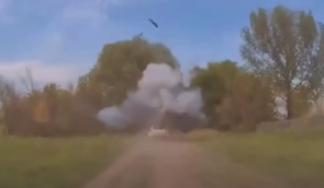 У Вовчанську росіяни дроном атакували поліцейську машину: є загиблий та поранений