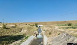 В окупованому Криму через дефіцит води на Тайганському водосховищі утворилися велика коса та острів