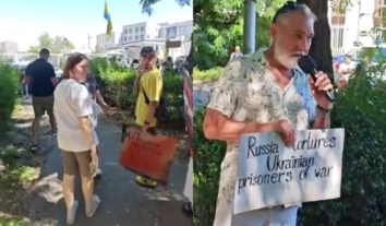 На тлі зустрічі на Алясці рідні полонених та зниклих безвісти у Києві зібрались на акцію під посольством США