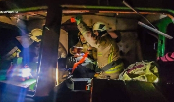 Житомирщина третій день під ударами росіян: одна з цілей – рятувальники на місцях попередніх ударів