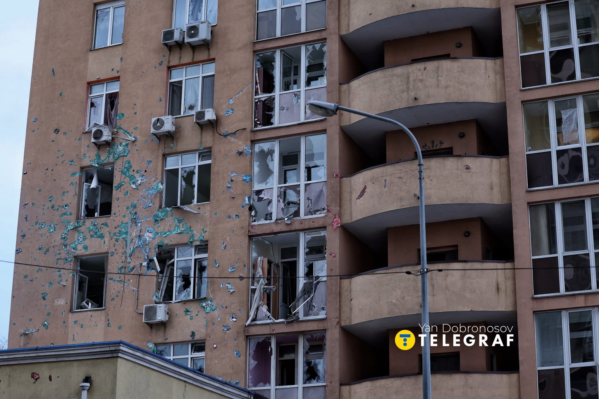 Debris had hit a 24-story building, and fires had broken out in an 18-story and a 10-story block in the Darnytskyi District on the morning of December 27, 2025