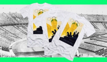 Офіційний магазин Олімпіади продає футболки з символікою Ігор-1936 у Берліні, які нацисти використовували для пропаганди