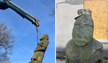Військові врятували кам’яних баб XII століття та експонати музею на Запоріжжі