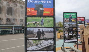 У Києві відкрили фотовиставку про роботу українських журналістів під час війни