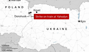 Russian drone strikes train near Ukraine-Poland border shortly after Boris Johnson passes through Russian drone strikes train near Ukraine-Poland border shortly after Boris Johnson passes through