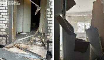 У Запоріжжі через російський ракетний удар пошкоджені будівлі філії “Суспільного” У Запоріжжі через російський ракетний удар пошкоджені будівлі філії “Суспільного”